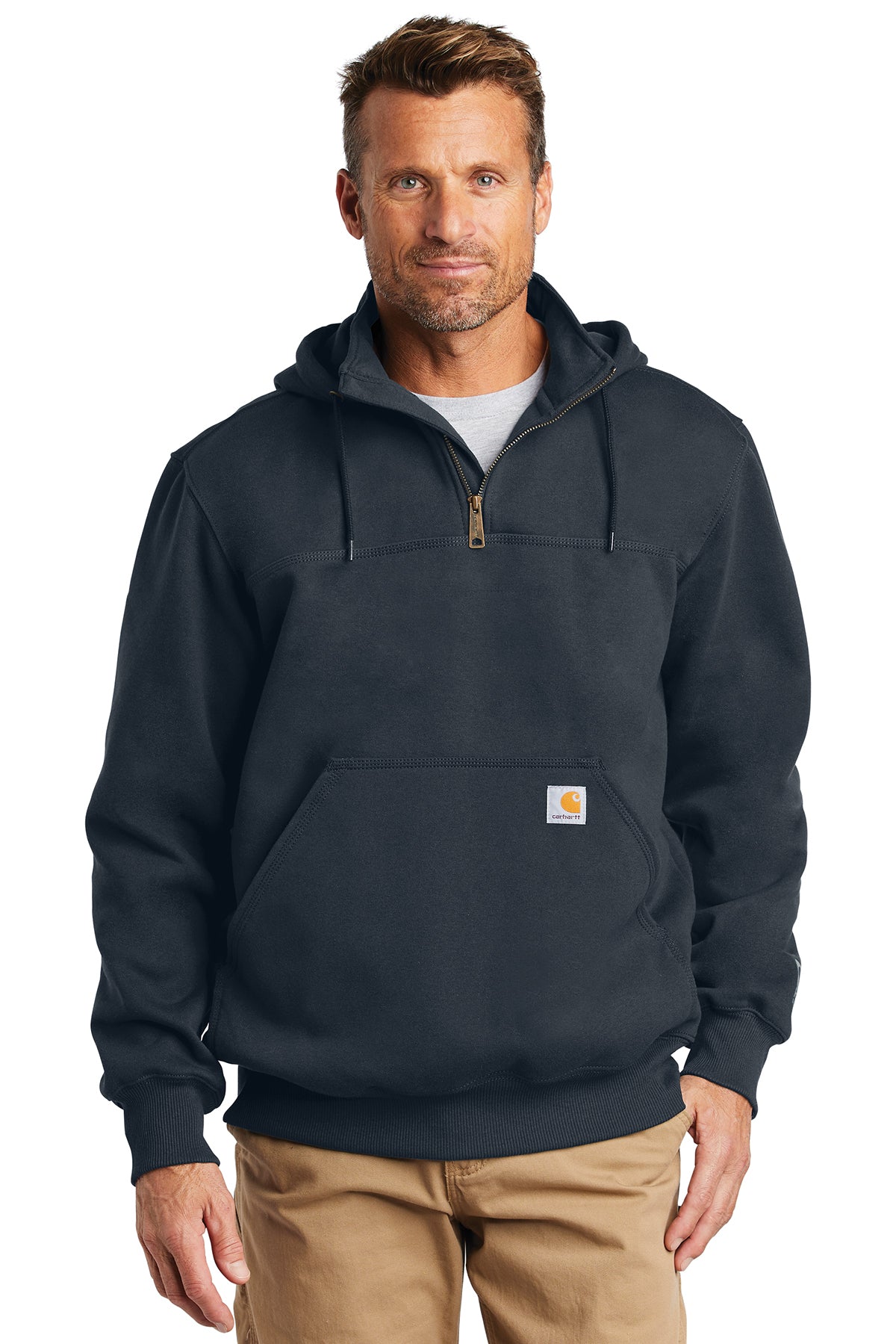 Carhartt Rain Defender Heavyweight 1/4 Zip Hooded Sweatshirt